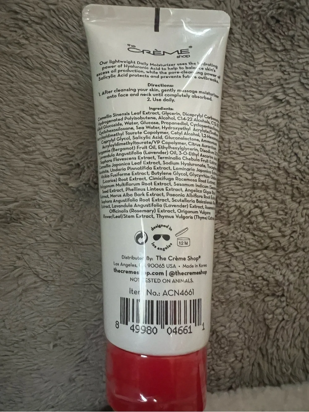 THE CRÈME SHOP- What Acne? Daily Moisturizer~Full Size, 5.4 oz 🛑NEW/SEALED🛑